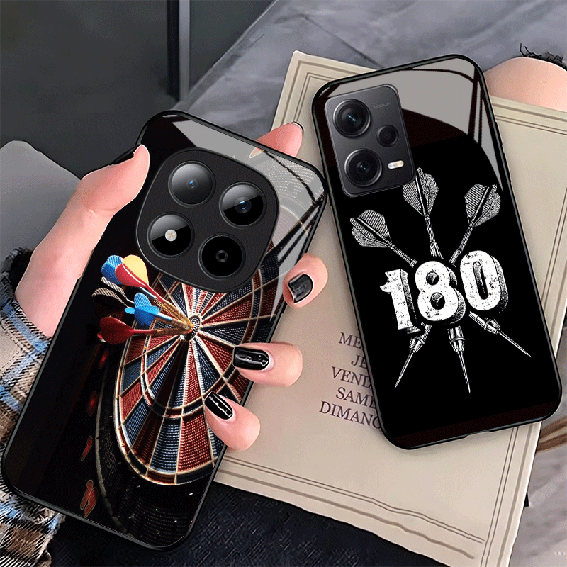 Phone Cases Target - Darts Aesthetics Wire Target Glass Phone