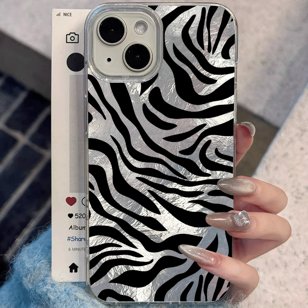 Phone Cases Zebra - Zebra Stripe Print Glacier patterns Phone