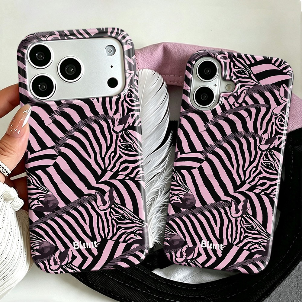 Phone Cases Zebra - Pink Zebra Blunt Phone Case for