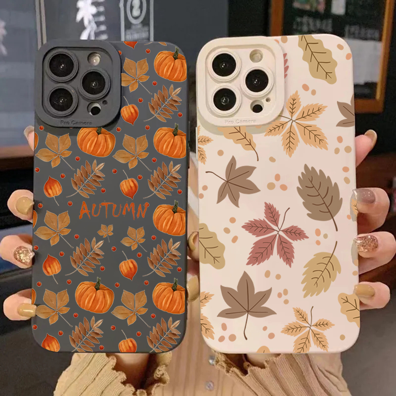 Phone Cases For Samsung - Retro Maple Leaf Pattern Phone Case