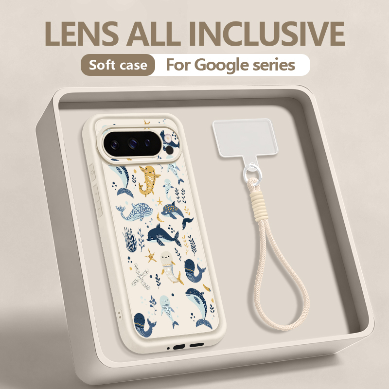 Phone Cases Google Pixel 7 - Shark Ocean Patterned TPU Phone Case
