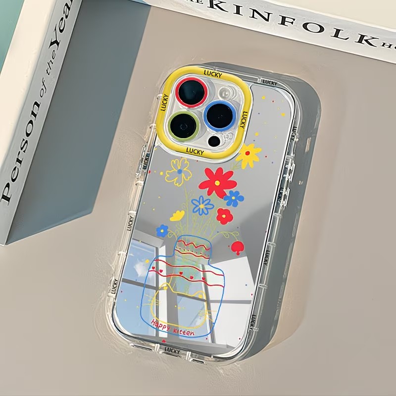 Phone Cases Xs - Summer Daisy Cat Vase Design Mirror