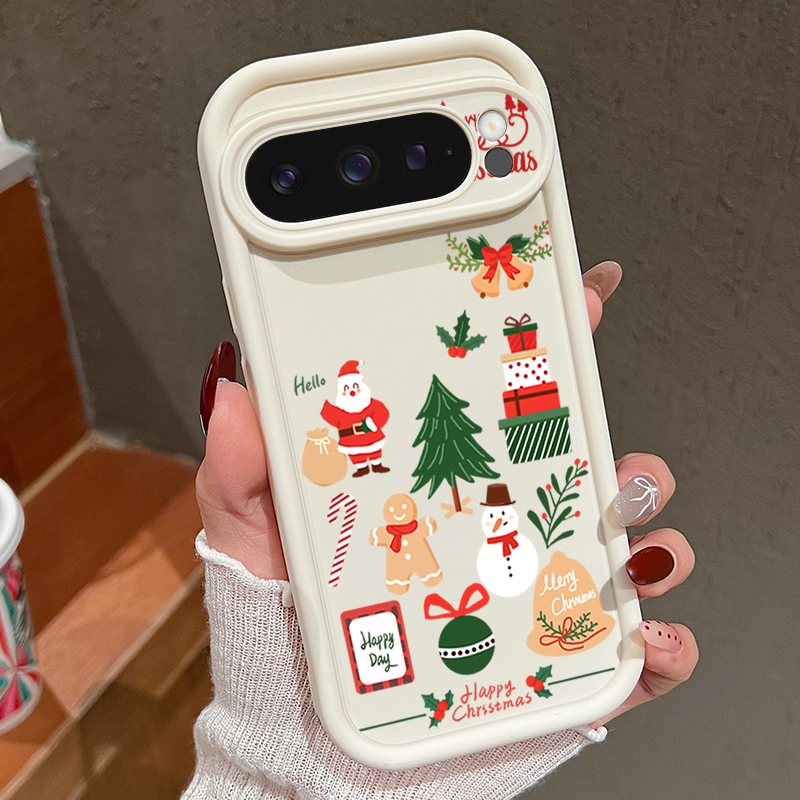 Phone Cases Google Pixel 7 - Happy Christmas Pattern Soft TPU Phone
