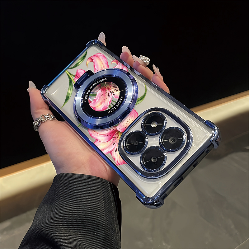 Two Pink Lilies Pattern Phone  - Vivo Y28 评论和价格