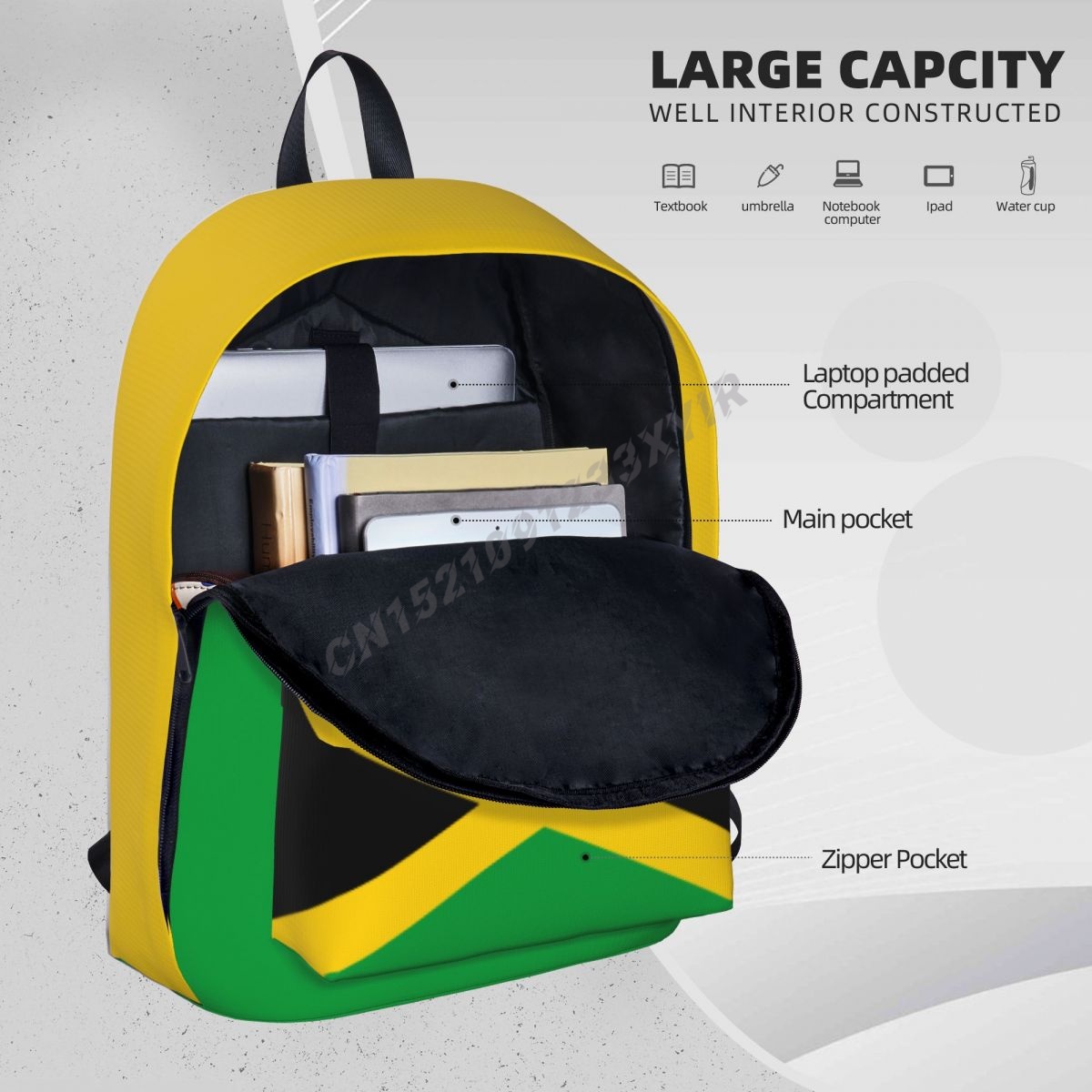 Unisex Backpack Jamaica Flag J - Phone Cases Jamaica 评论和价格