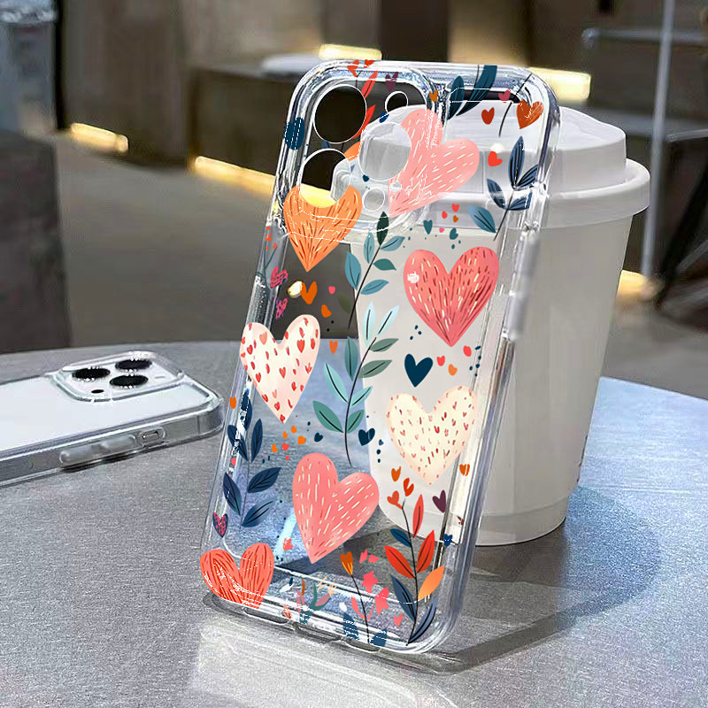Silicone Love Heart Leaves Eye - Phone Cases Xs 评论和价格
