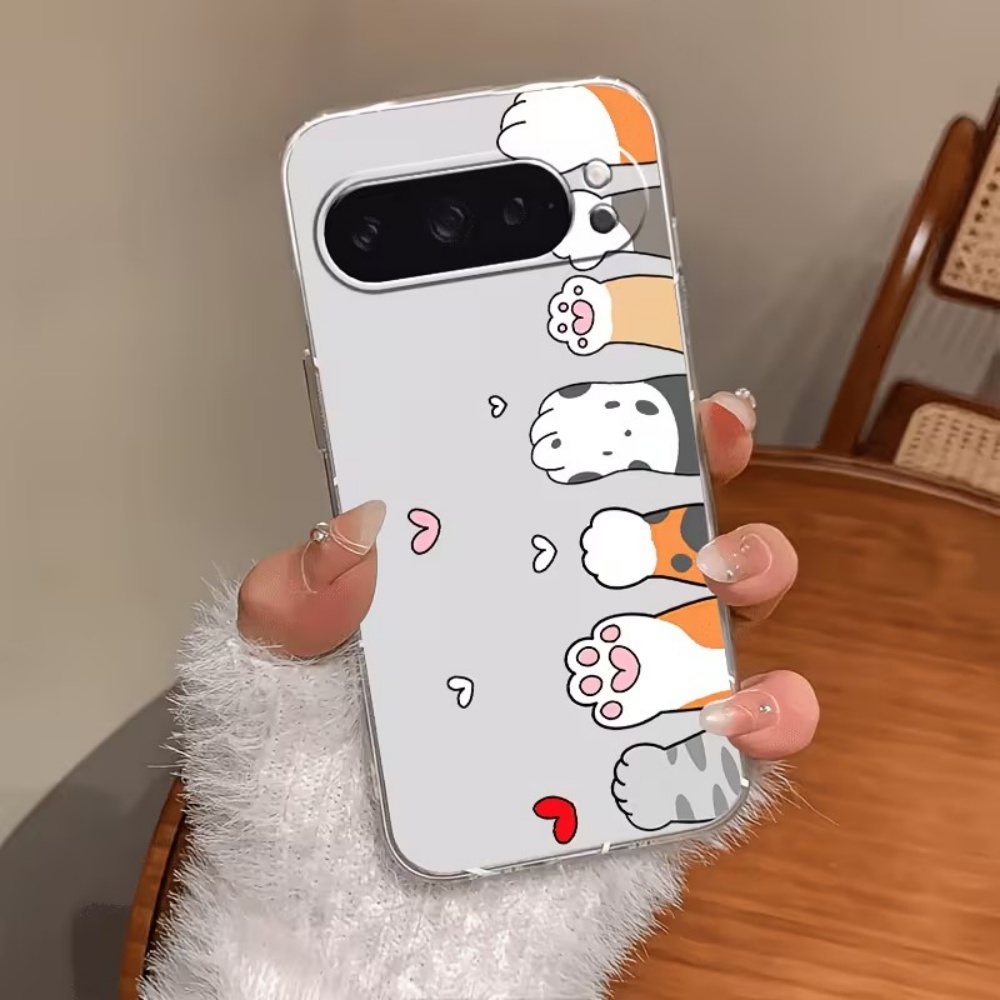 Cartoon Cat Paw Print Crystal  - Phone Cases Google Pixel 7 评论和价格