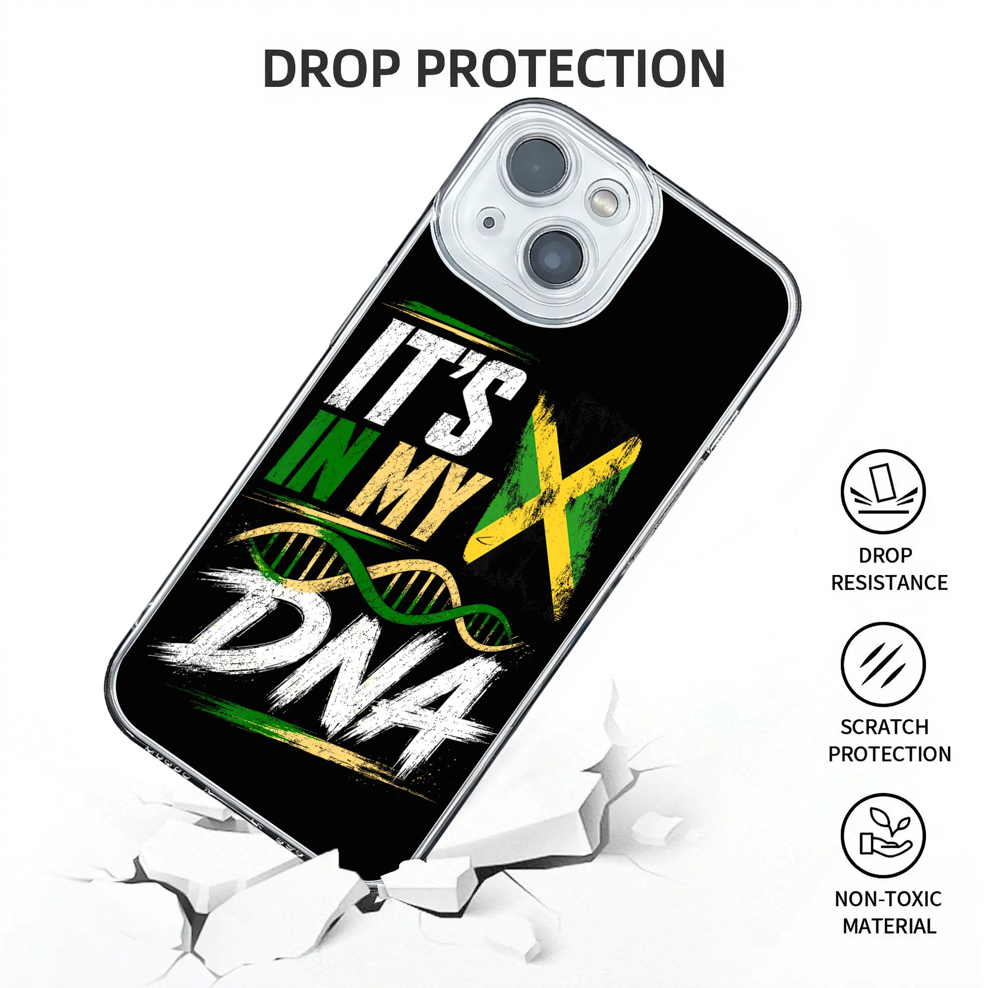 New Armor Bumper  Jamaica DNA  - Phone Cases Jamaica 评论和价格