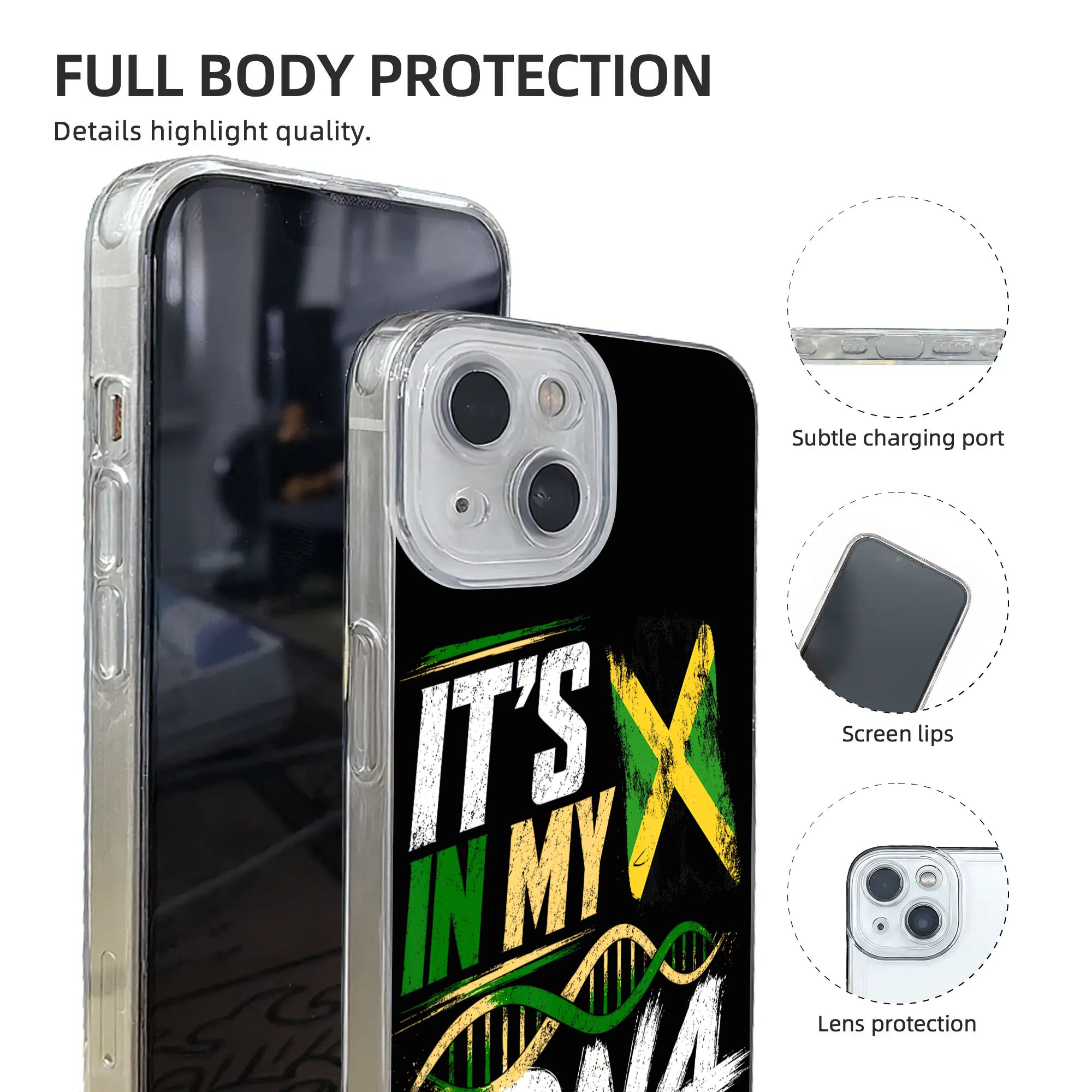 New Armor Bumper  Jamaica DNA  - Phone Cases Jamaica 评论和价格