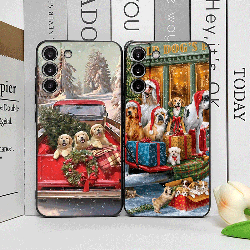 Christmas Trucks Cartoon Dog P - Phone Cases Motorola 评论和价格