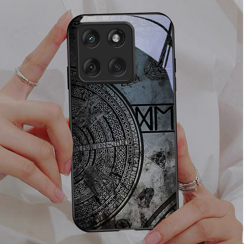 Ancient Norse Codex Black Glas - Phone Cases Motorola 评论和价格