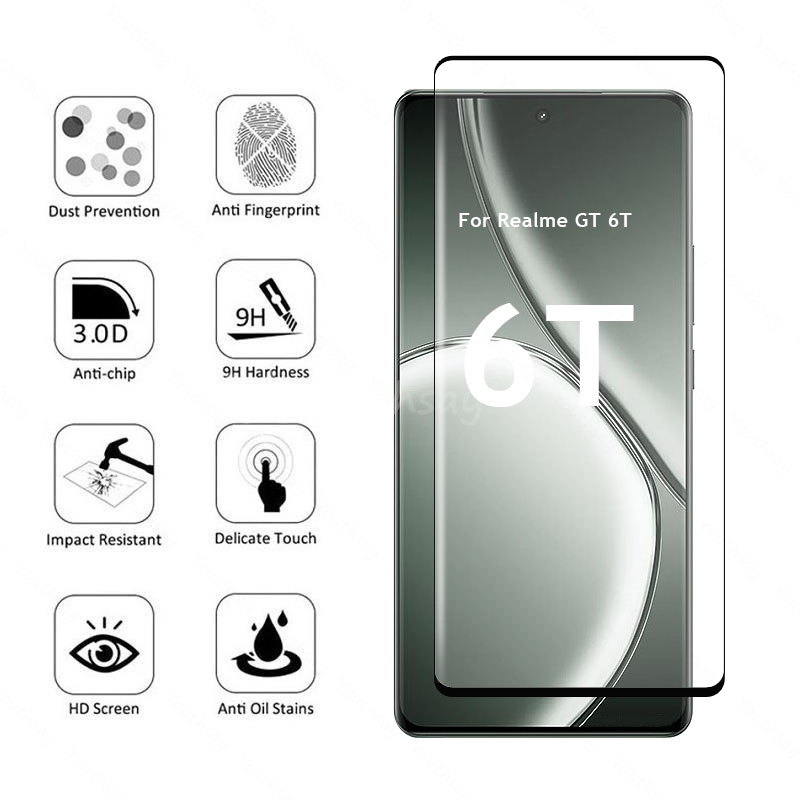 For Realme GT 6T Glass 3D Curv - Realme Gt 6 评论和价格
