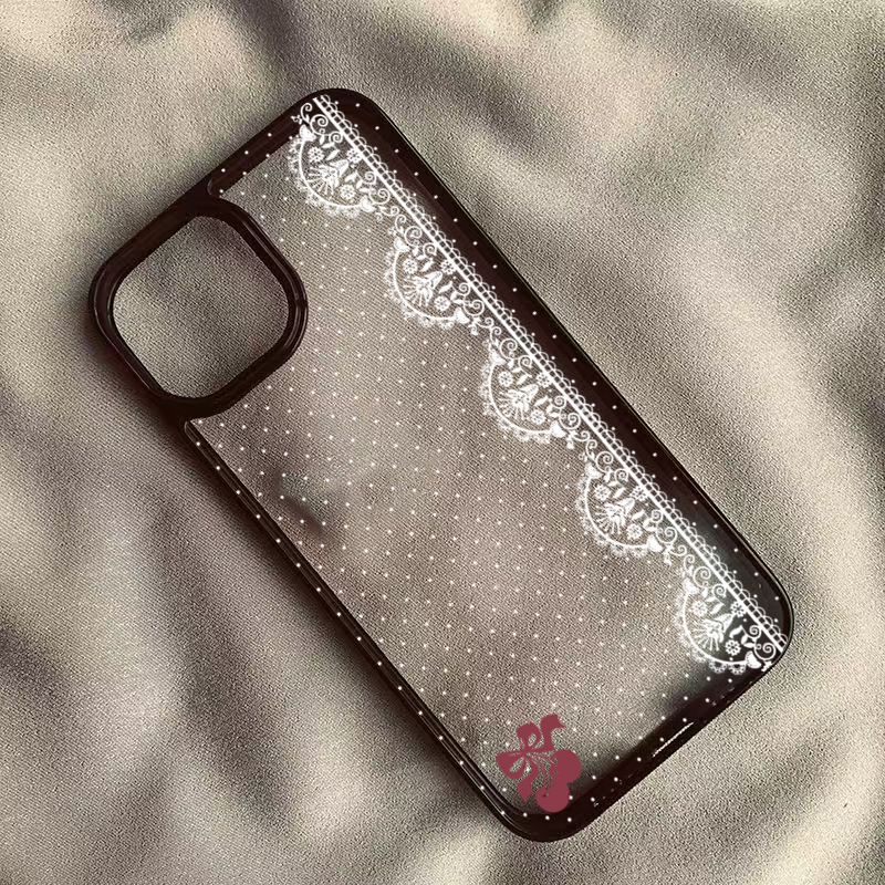 Cute Cherry Bow White Lace Pol - Phone Cases Xr Cute 评论和价格