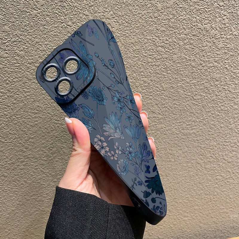 Gray Base Blue-Purple Floral P - Phone Cases Xs 评论和价格