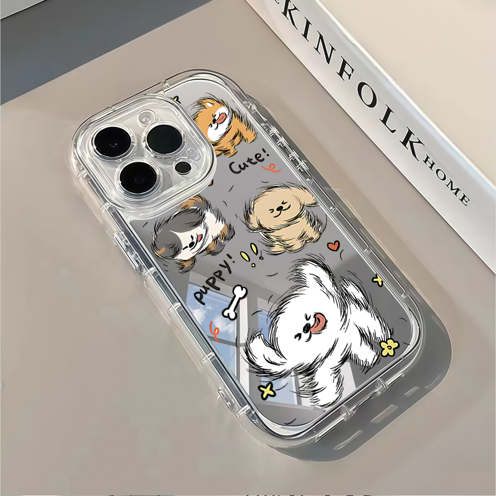 Cute Running Dog Mirror Phone  - Phone Cases Xr Cute 评论和价格