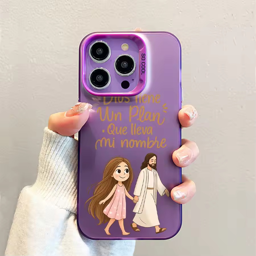 Cute Girl Walking With God Mat - Phone Cases Xr Cute 评论和价格