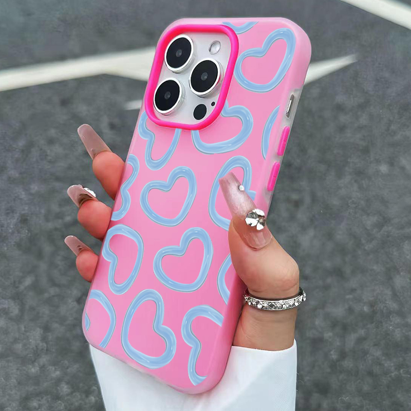 Cute Oil Painting Love Heart P - Phone Cases Durable 评论和价格