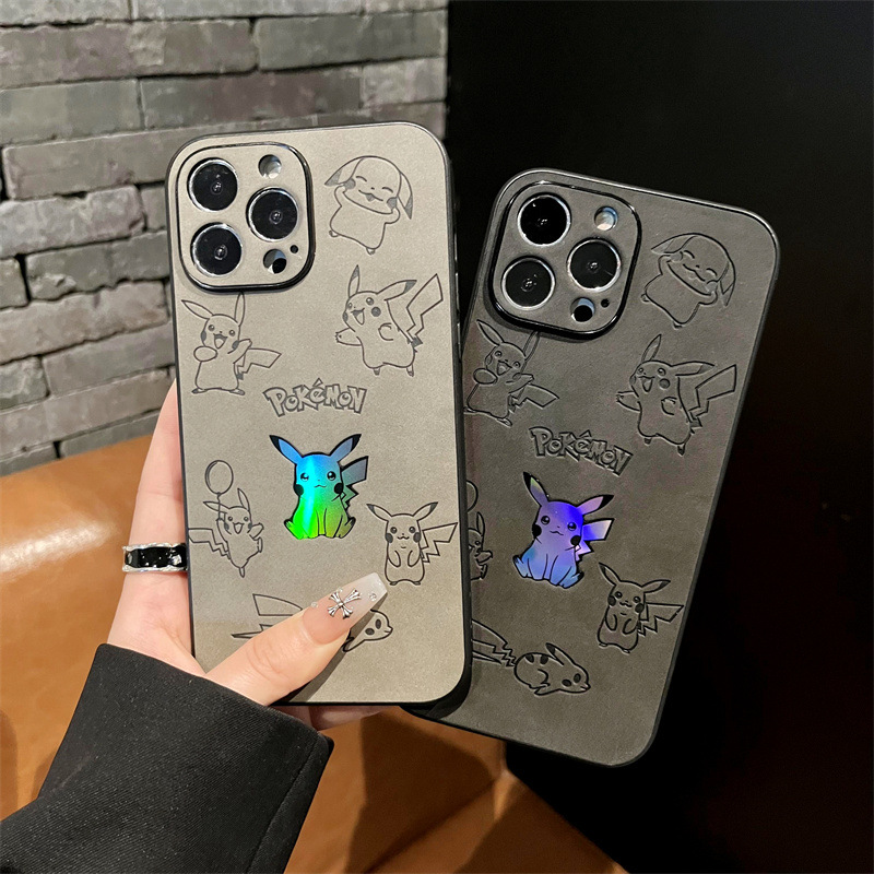 Cartoon Pikachu Faux Leather L - Phone Cases Durable 评论和价格