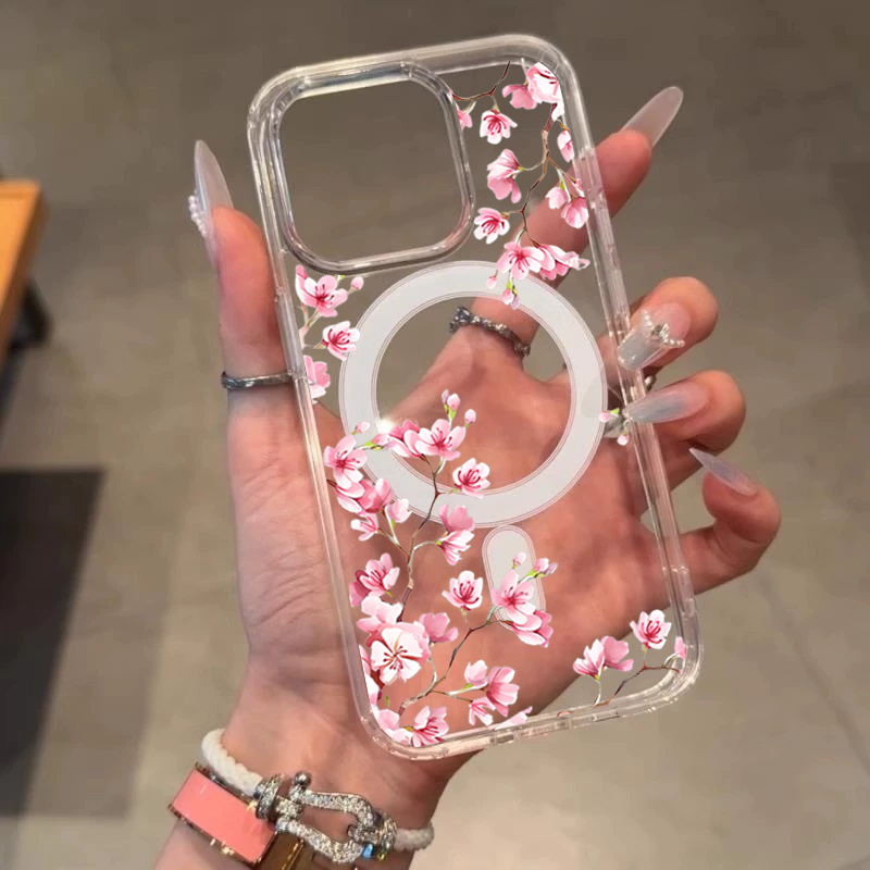 Luxury Pink INS Flowers Case F - Phone Cases Durable 评论和价格