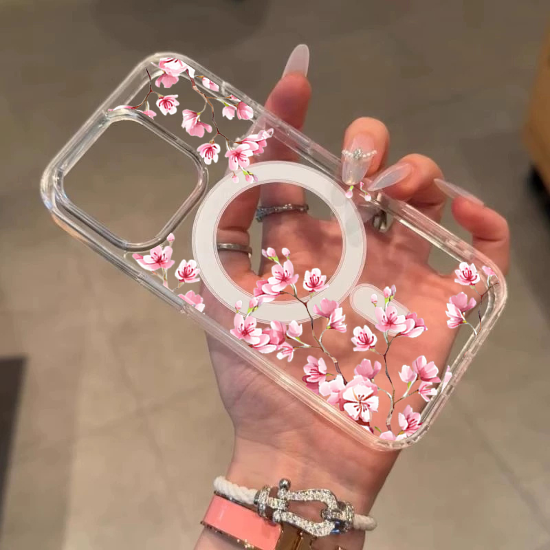Luxury Pink INS Flowers Case F - Phone Cases Durable 评论和价格