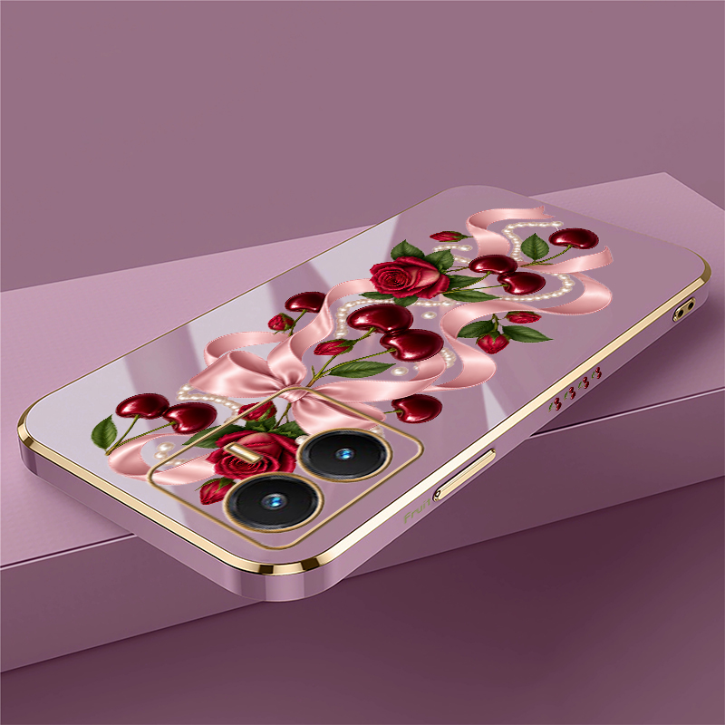 Bow Cherry Case For Vivo Y28 S - Vivo Y28 评论和价格