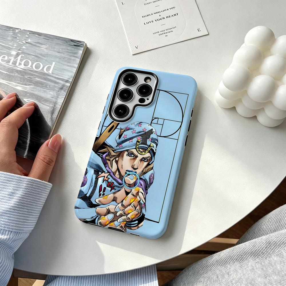 Hot cool Anime J-JOJO Steel Ba - Phone Cases For Samsung 评论和价格