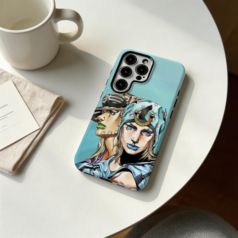 Hot cool Anime J-JOJO Steel Ba - Phone Cases For Samsung 评论和价格