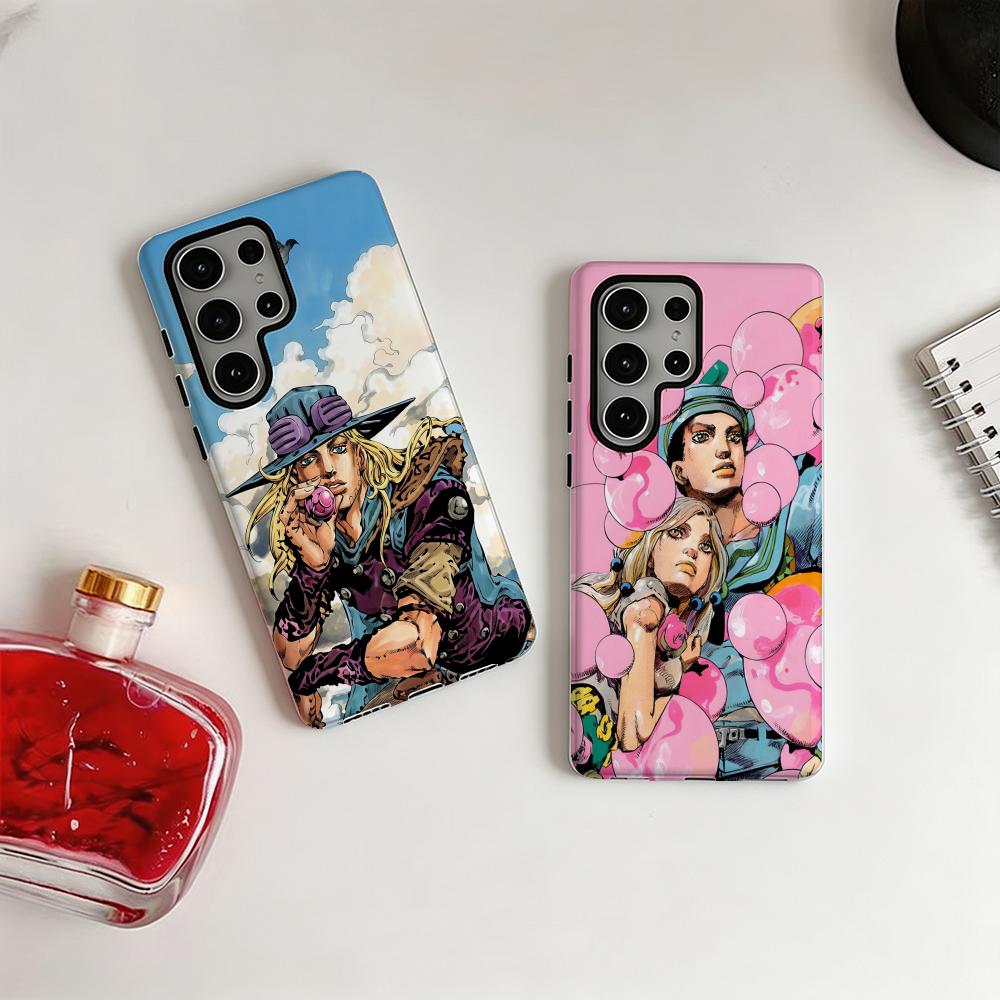 Hot cool Anime J-JOJO Steel Ba - Phone Cases For Samsung 评论和价格
