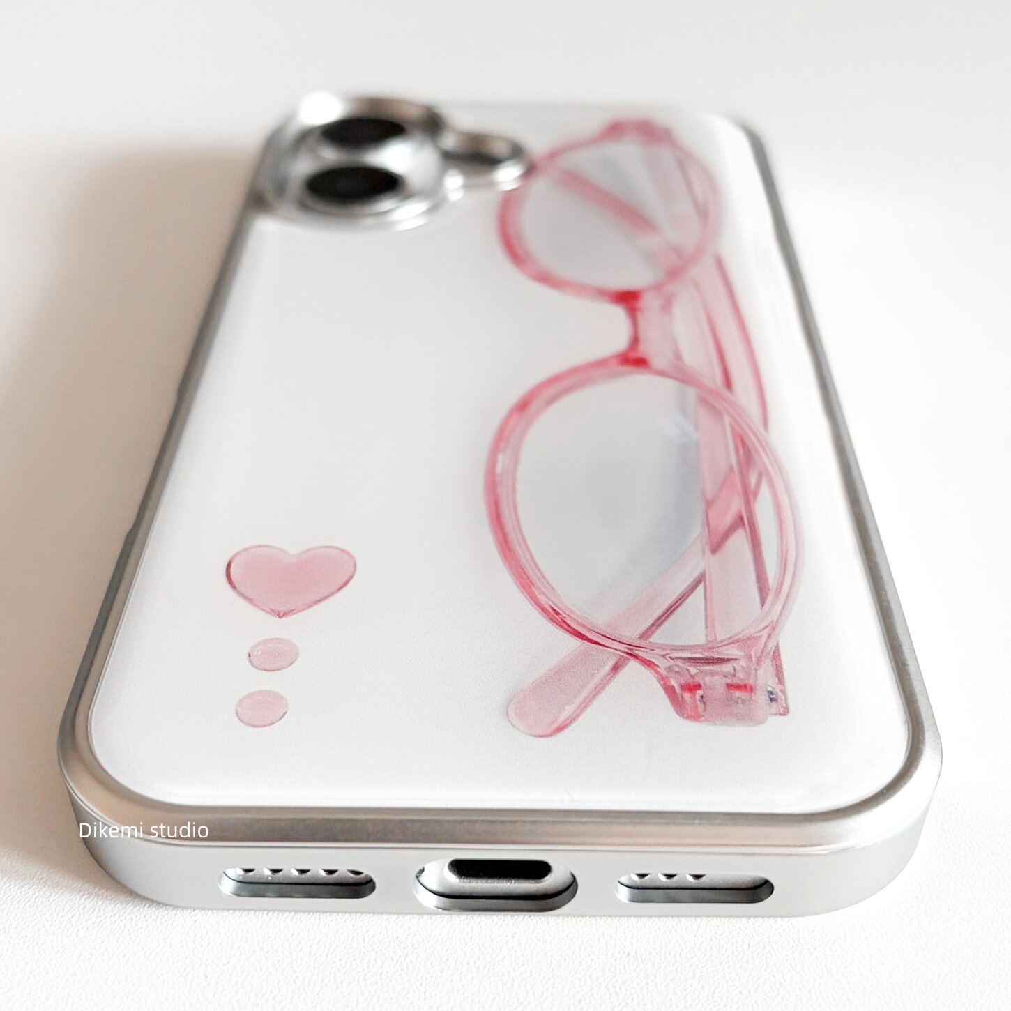 Korean ins Girl Heart Pink Gla - Phone Cases Xr Cute 评论和价格