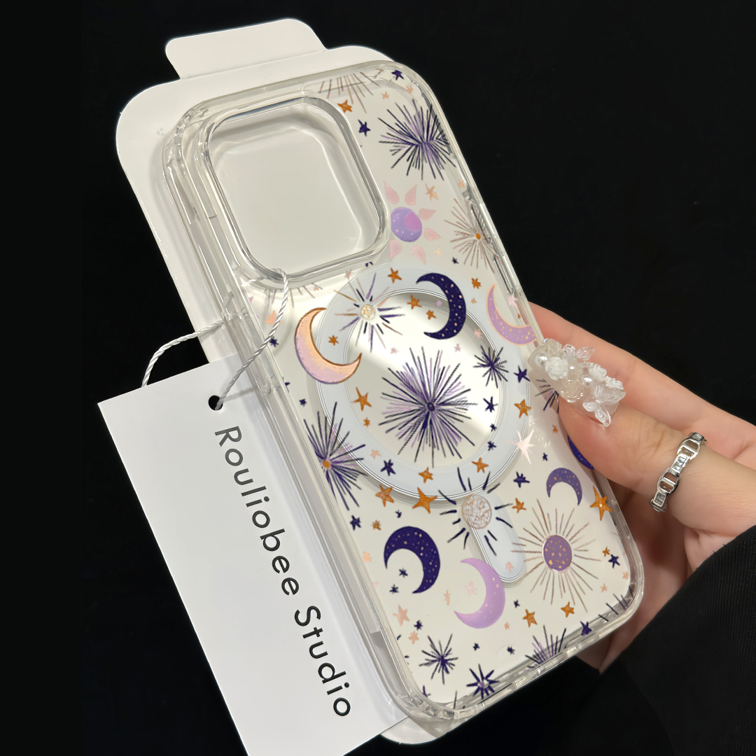Romantic Sun Moon Stars Phone  - Phone Cases Durable 评论和价格