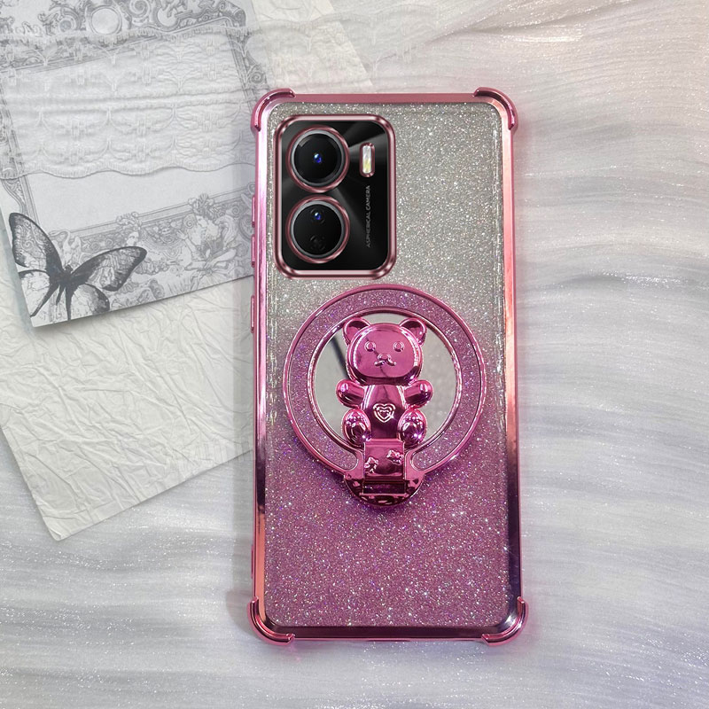 Heart Bear Glitter Phone Holde - Vivo Y28 评论和价格
