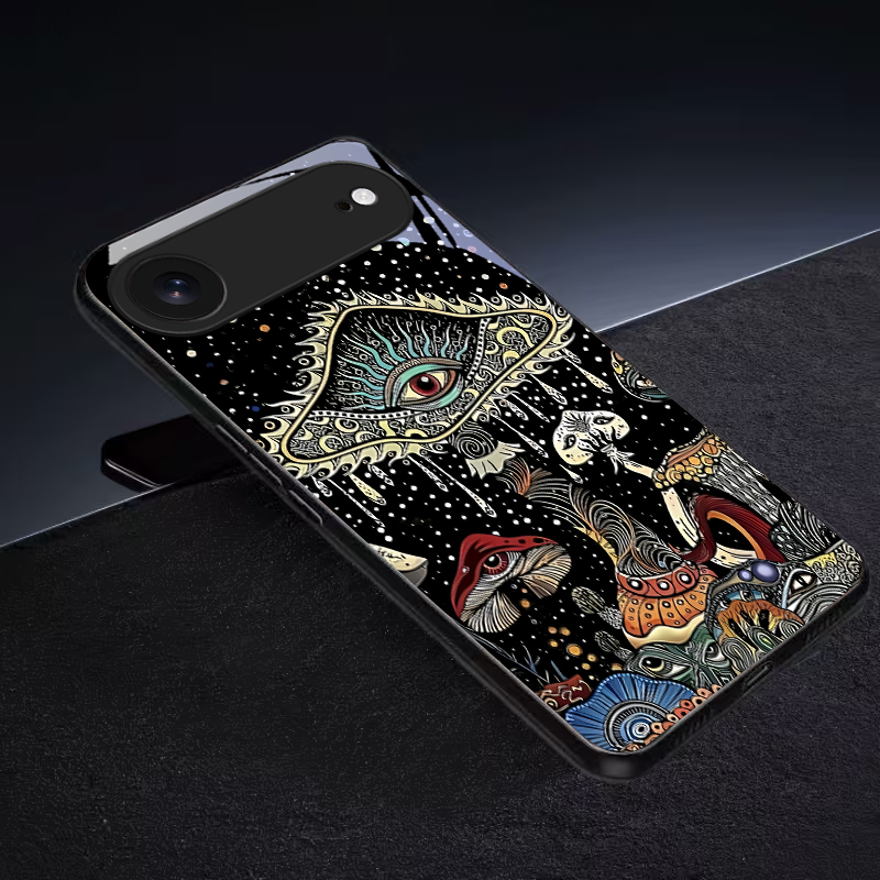 Mystic Evil Eye Mushroom Black - Phone Cases Xs 评论和价格