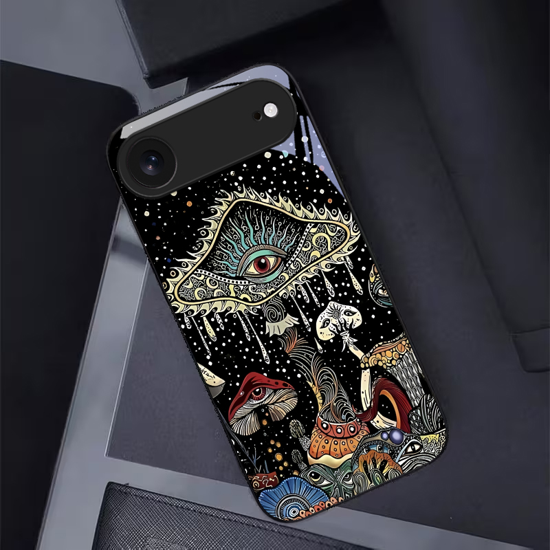 Mystic Evil Eye Mushroom Black - Phone Cases Xs 评论和价格