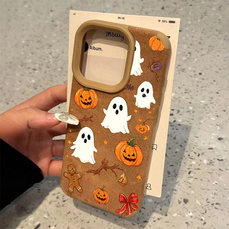 Halloween Cute Pumpkin Ghost P - Phone Cases Durable 评论和价格