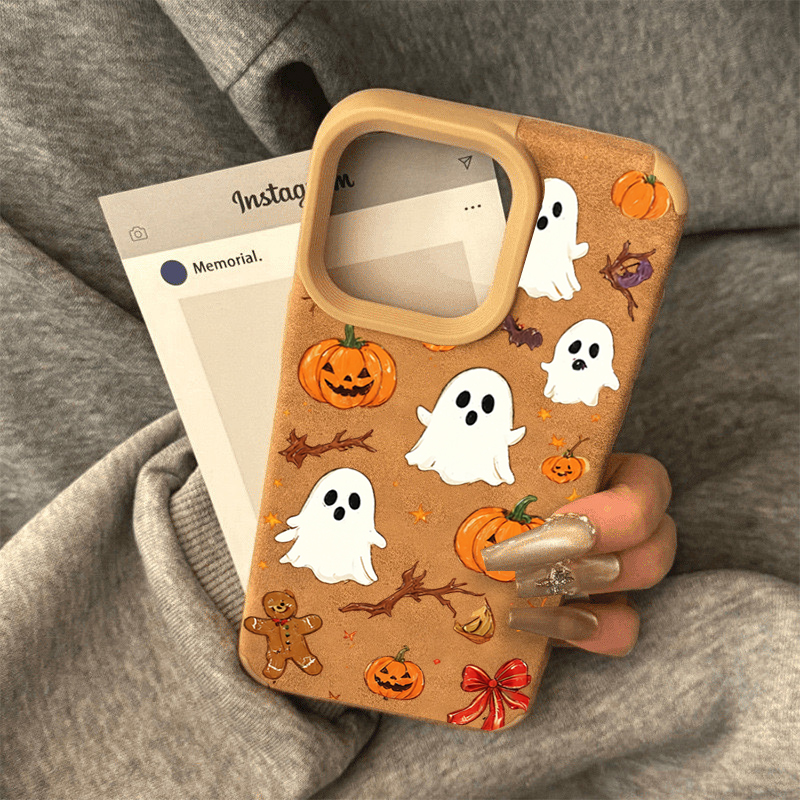 Halloween Cute Pumpkin Ghost P - Phone Cases Durable 评论和价格
