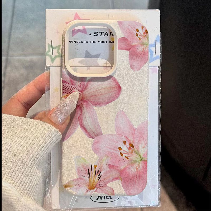 Pink Lily Lychee Texture Phone - Phone Cases For Samsung 评论和价格