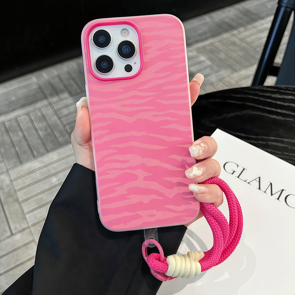 With Lanyard Y2K Pink Zebra Pr - Phone Cases Zebra 评论和价格