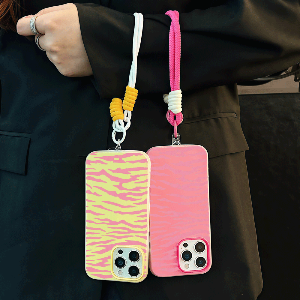 With Lanyard Y2K Pink Zebra Pr - Phone Cases Zebra 评论和价格