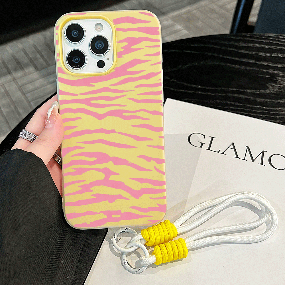 With Lanyard Y2K Pink Zebra Pr - Phone Cases Zebra 评论和价格