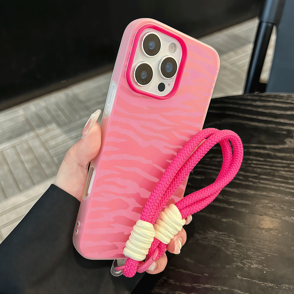 With Lanyard Y2K Pink Zebra Pr - Phone Cases Zebra 评论和价格